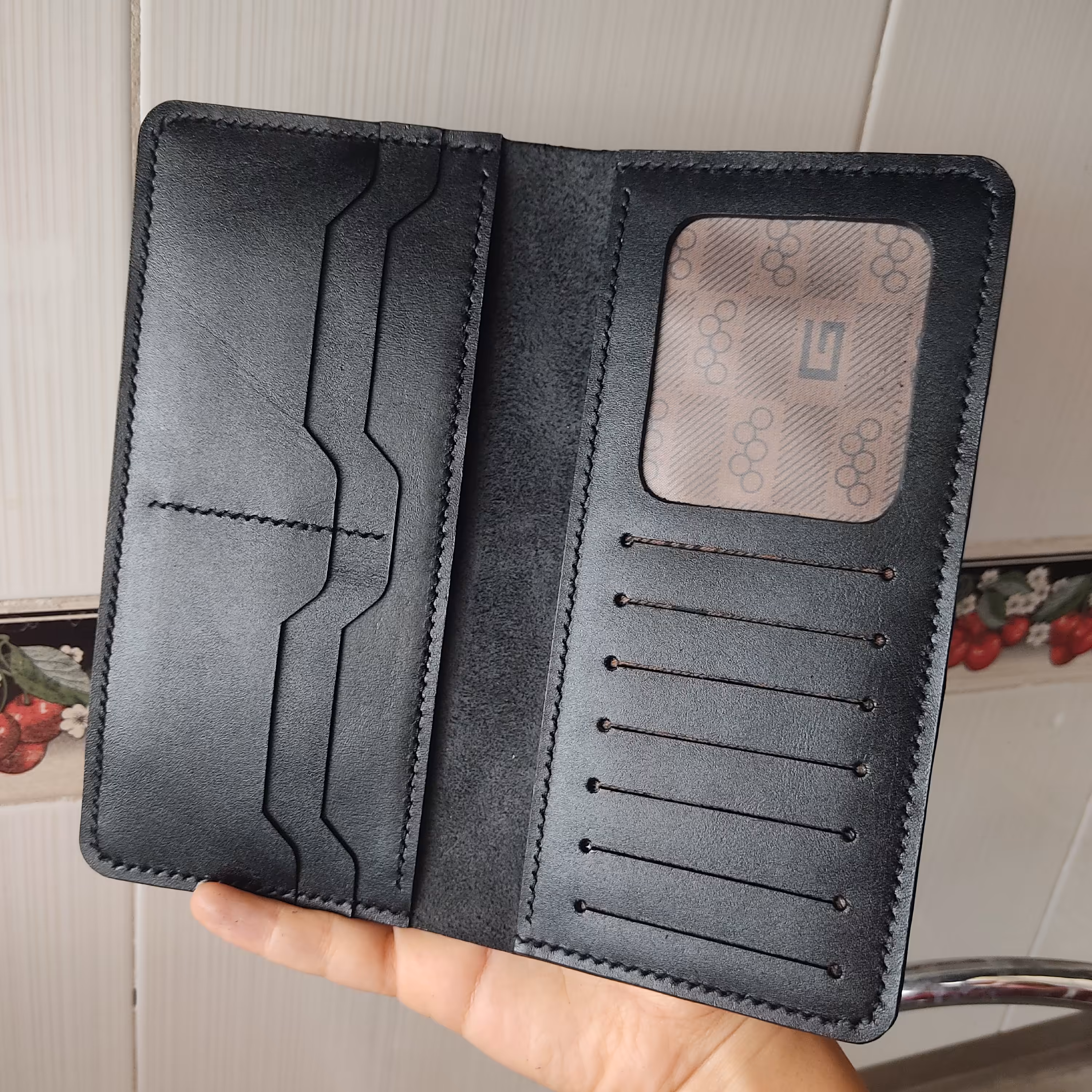 کیف پول تمام چرم دستدوز