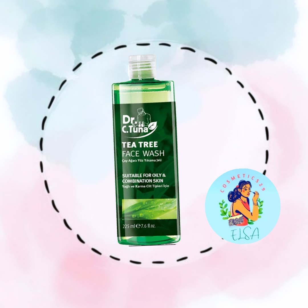 فیس واش فارماسی یا شوینده صورت درخت چای تی تریtea tree 225 میل ساخت ترکیه مناسب پوست چرب و مختلط