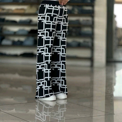 شلوار بگ طرحدار بافت مدل 601