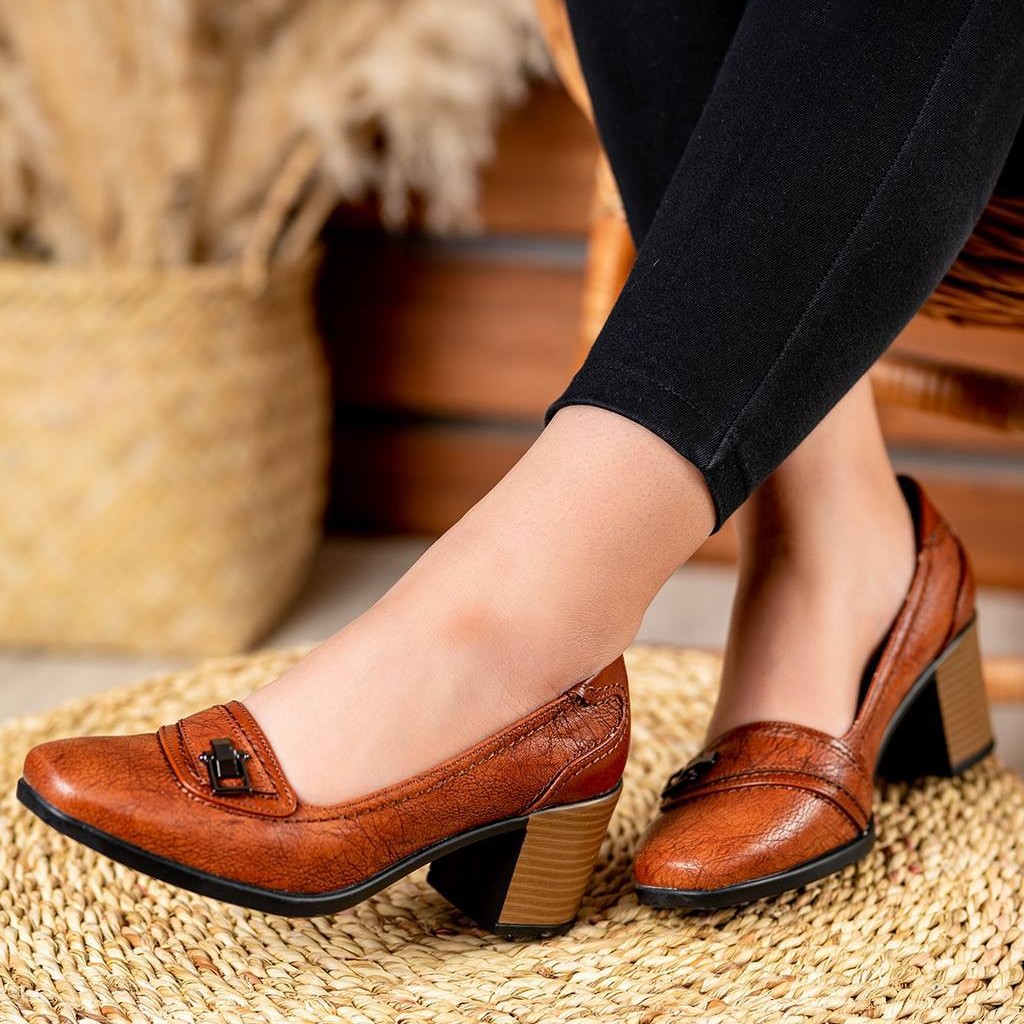 کفش طبی زنانه چرم کد 676719