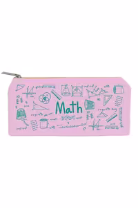 زیپ کیف سایز B5 Math صورتی دات نوت