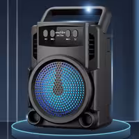 اسپیکر قابل حمل بلوتوثی و  رم و فلش خور  با صدا و کیفیت عالی مدل GTS-1360 دارای رقص نور و قابلیت پخش رادیو GREATNICE