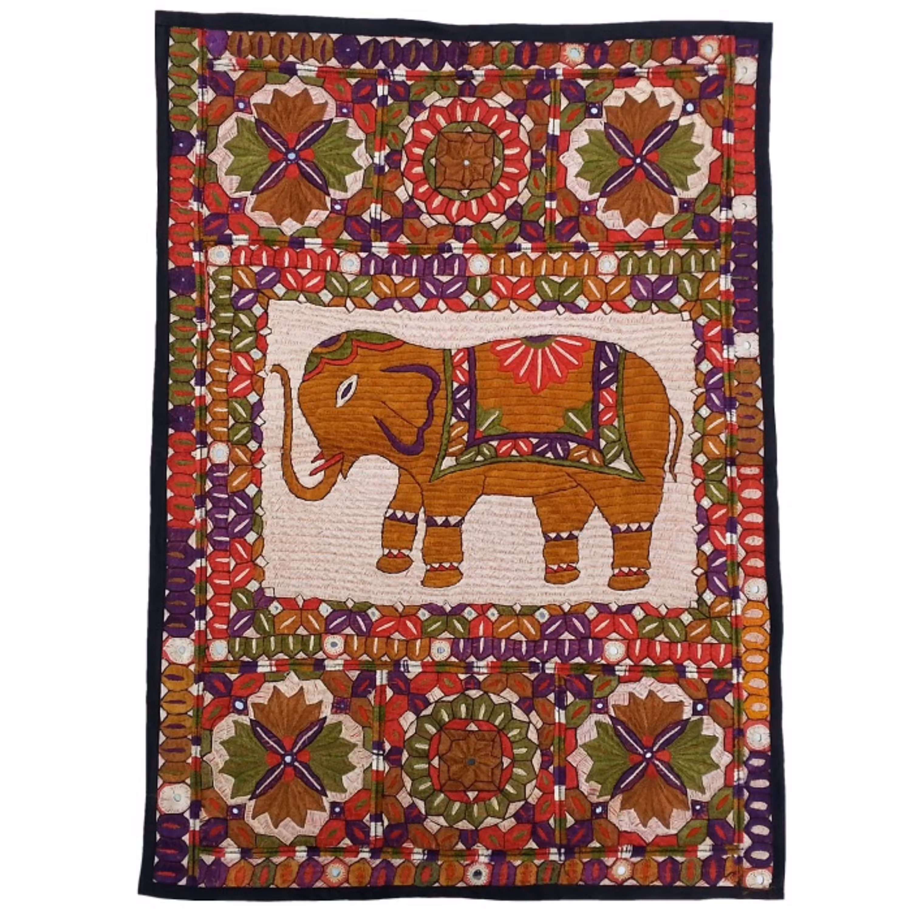 رومیزی سوزن دوزی ابریشم دیوار کوب کد GHAAB23 