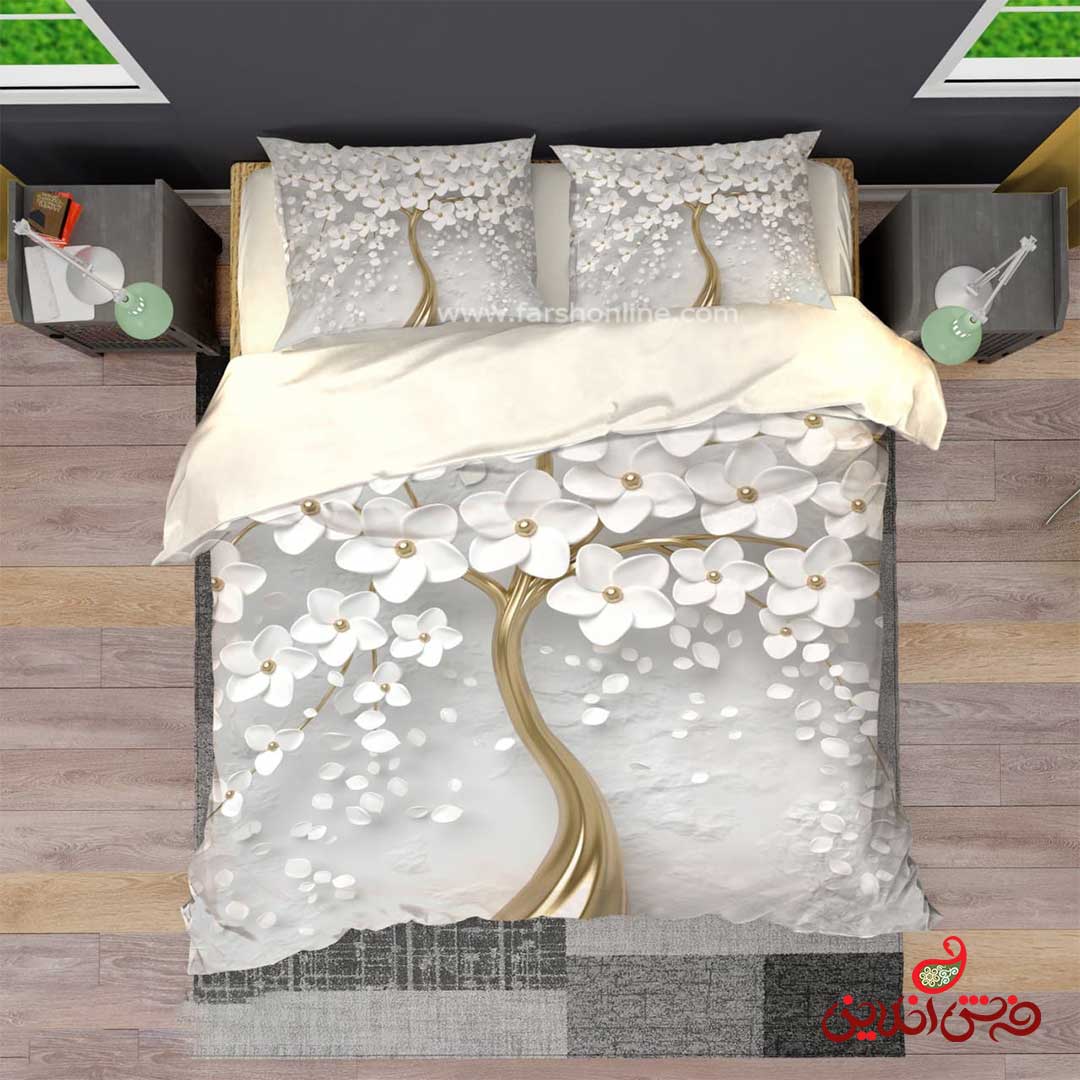 روتختی سه بعدی طرح شکوفه کد 3188