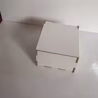 جعبه هدیه، جعبه جواهرات ام دی اف 3 میل سفید، لولایی 