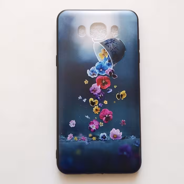 قاب طرحدار  گل ریز گوشی سامسونگ J7 2016 یا J710