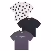 پک سه عددی تیشرت کراپ بچگانه برند آلمانی pepperts تیشرت دخترانه تیشرت