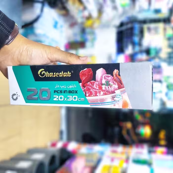پاکت زیپ کیپ سایز 20 در 30 بسته 20 عددی