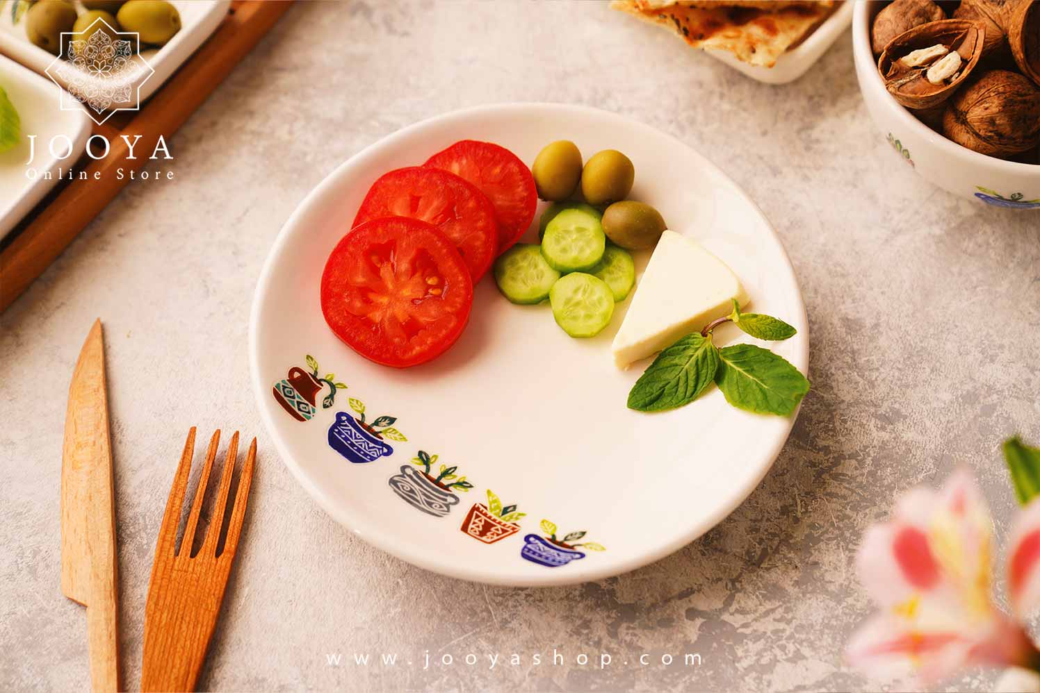 بشقاب سرامیکی پونه