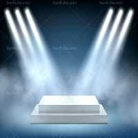 بک استیج سفید آبی | گرافیک با طعم تربچه