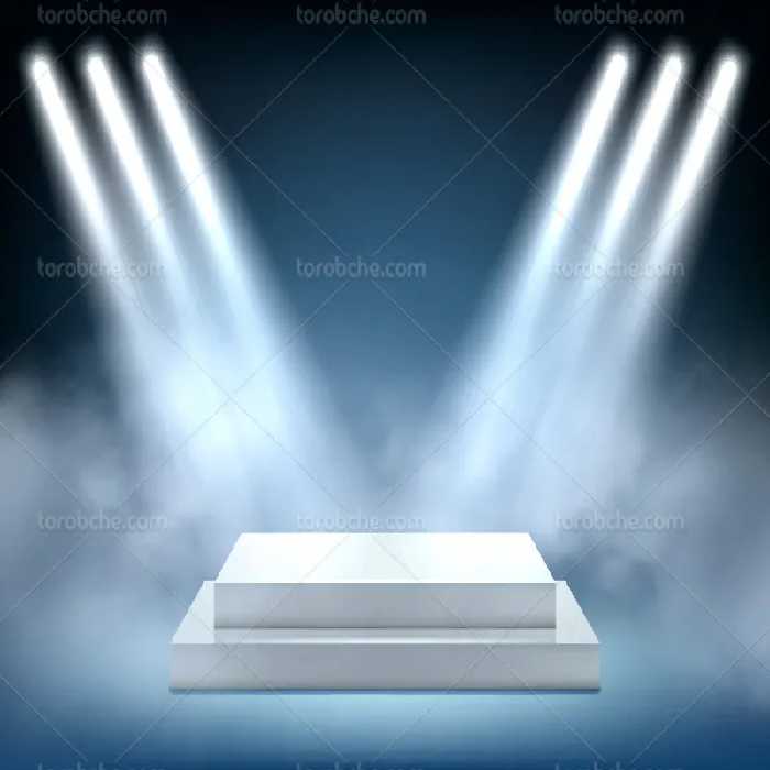 بک استیج سفید آبی | گرافیک با طعم تربچه