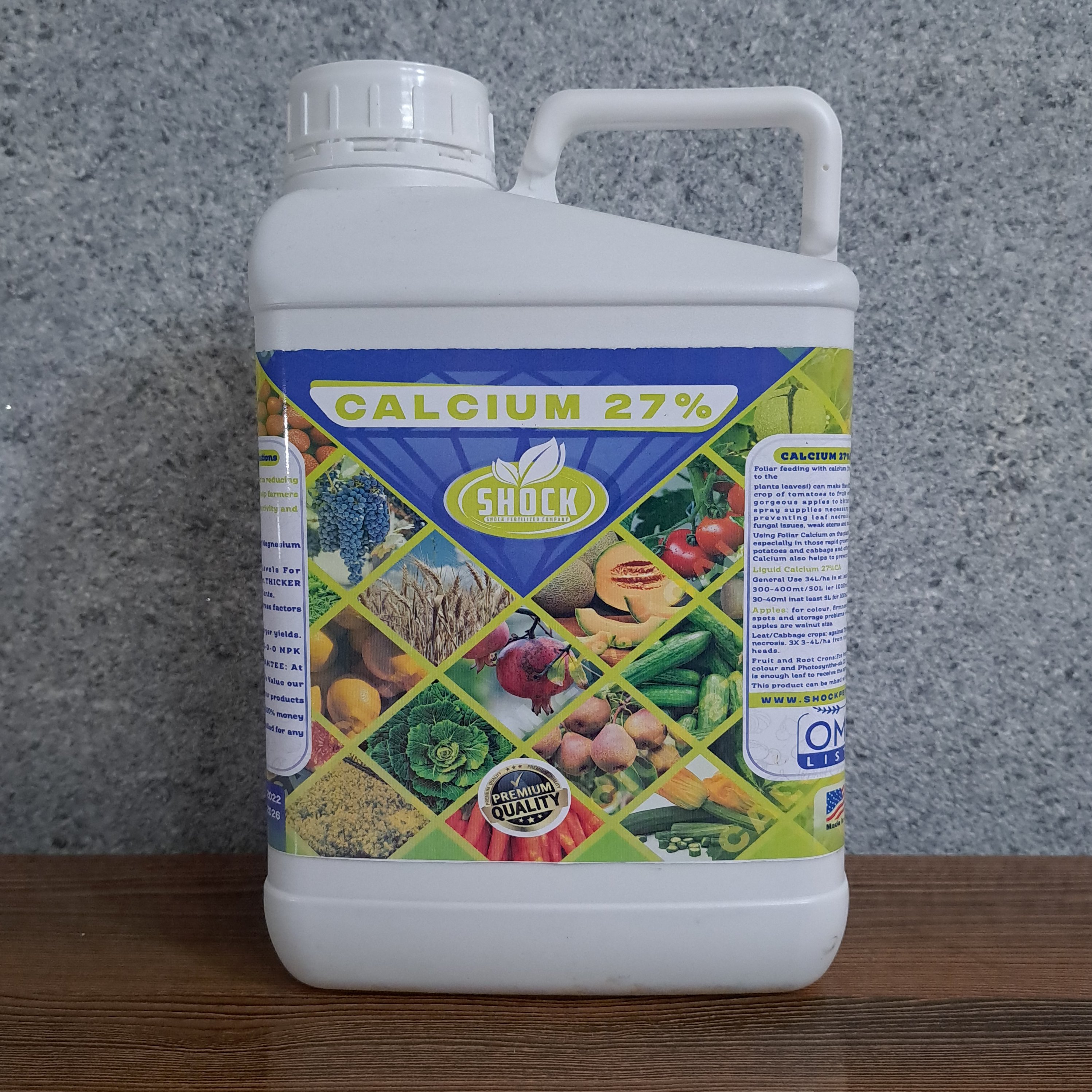 کود کلسیم شوک مایع آمریکایی 27٪5لیتری