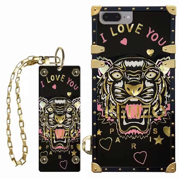 کاور یا قاب صندوقی کد 002 مناسب برای گوشی موبایل اپل iPhone 7 Plus/8 Plus به همراه آویز