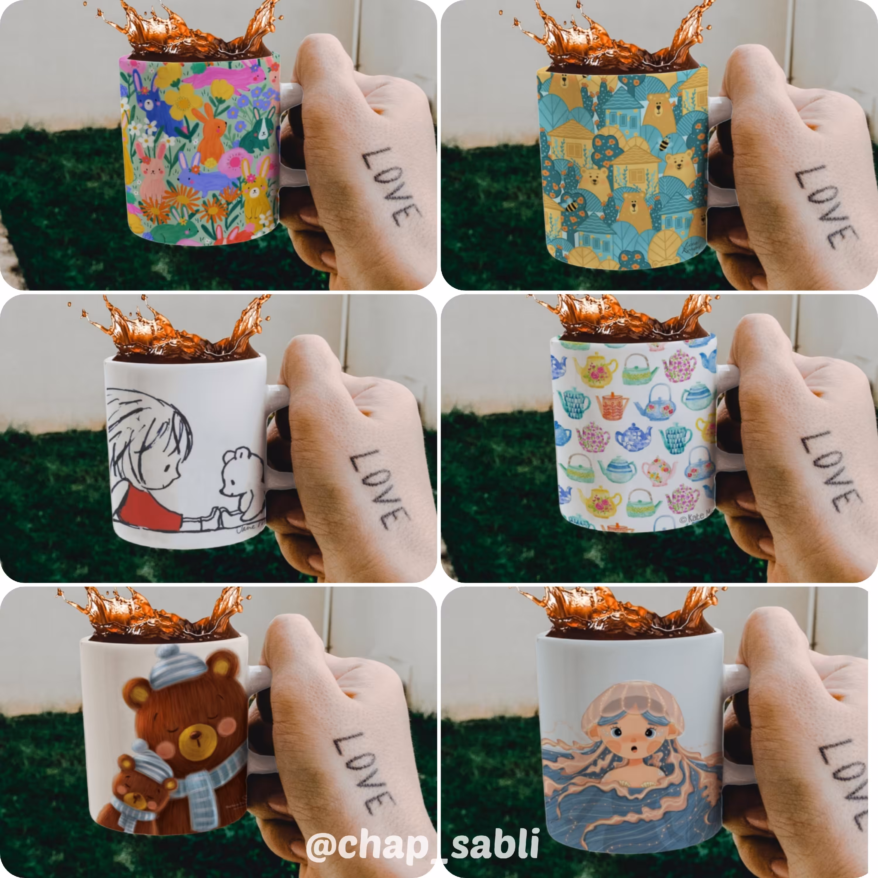 نیم ماگ آبرنگی 1