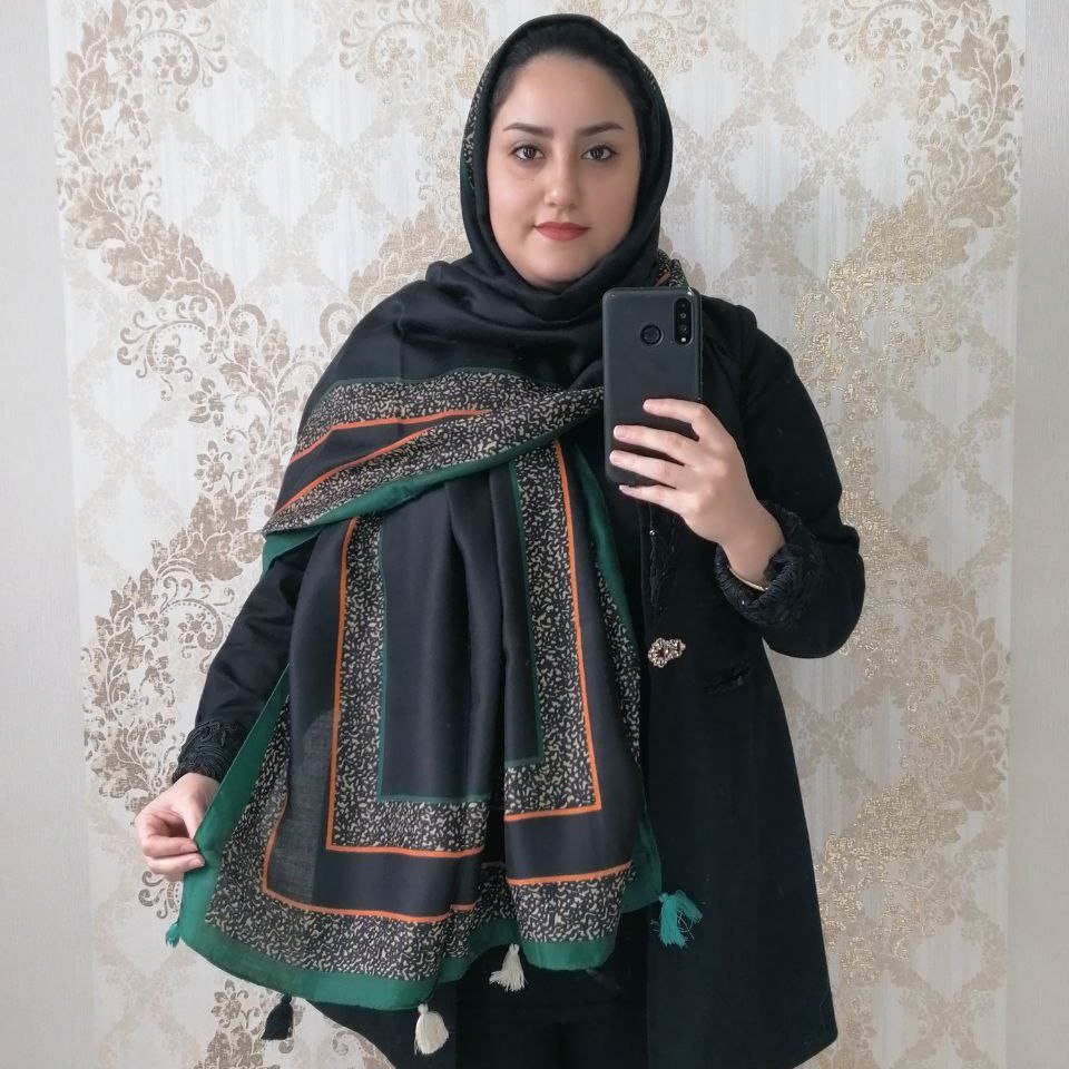 شال نخی منگوله دار مزونی