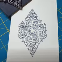 مهر لینو دستساز طرح سنتی 3