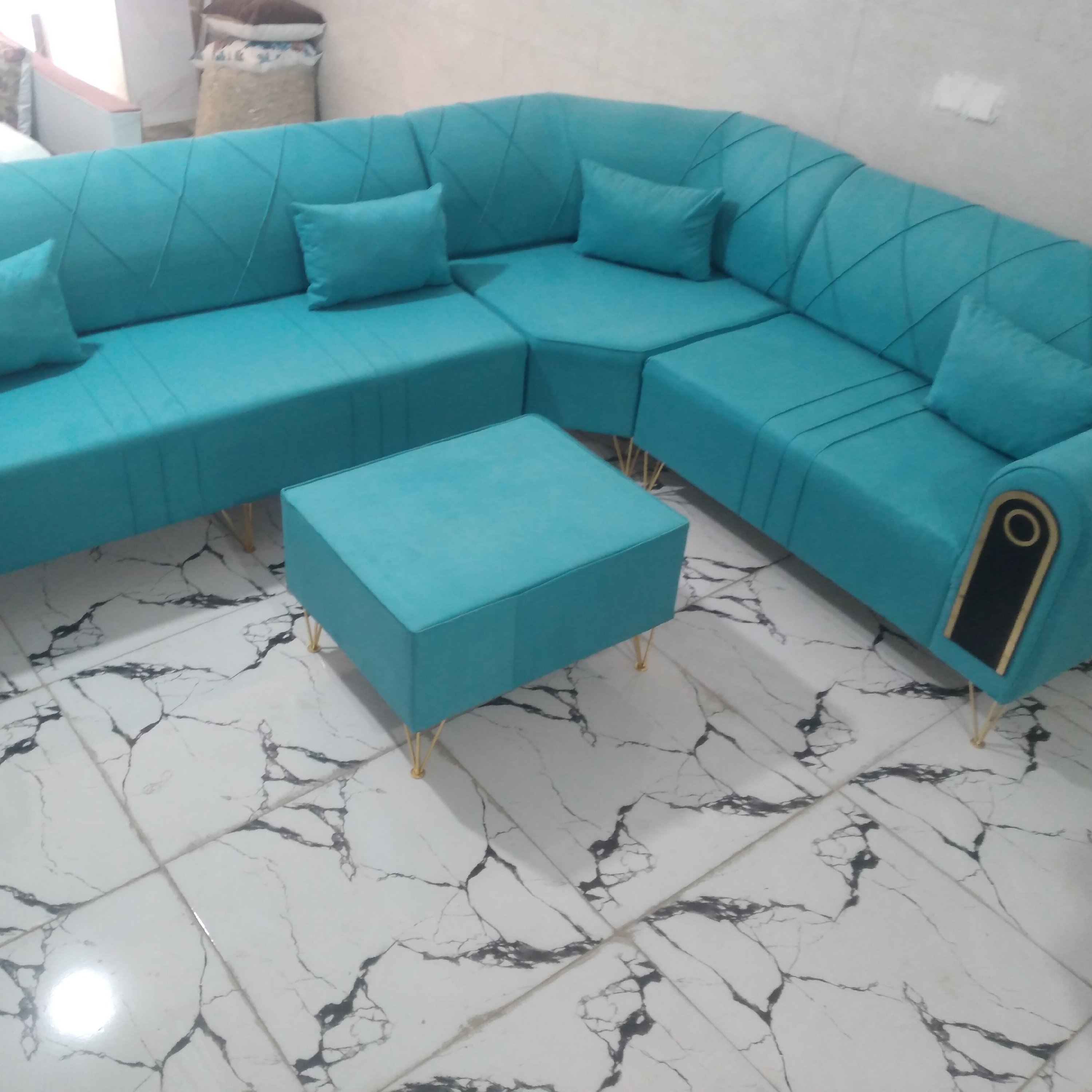 مبل راحتی چستر 6 نفره پایه فلزی