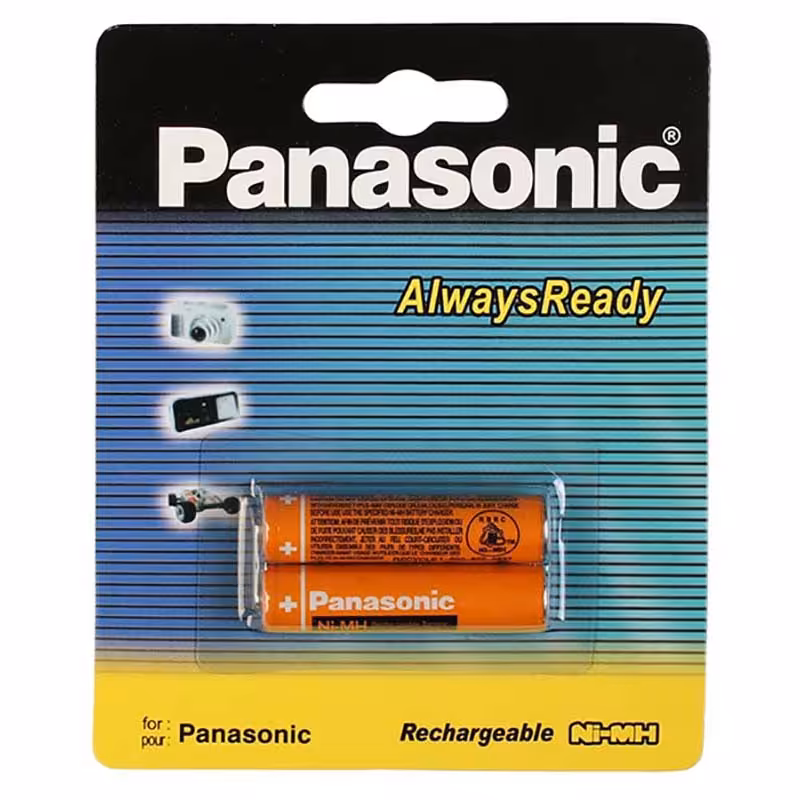 باتری نیم قلمی شارژی پاناسونیک با ظرفیت 830 میلی آمپر