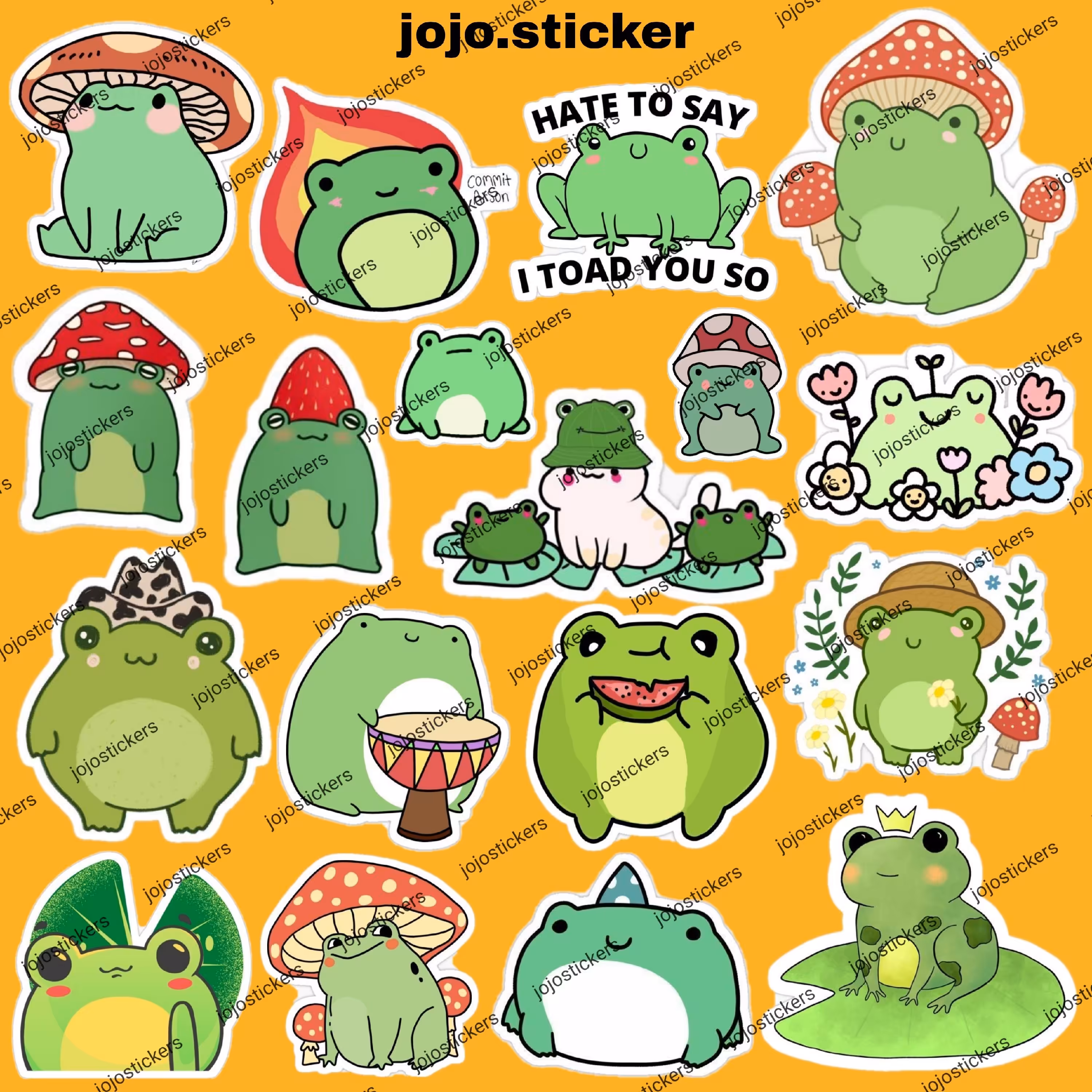 پک استیکر قورباغه کیوت2