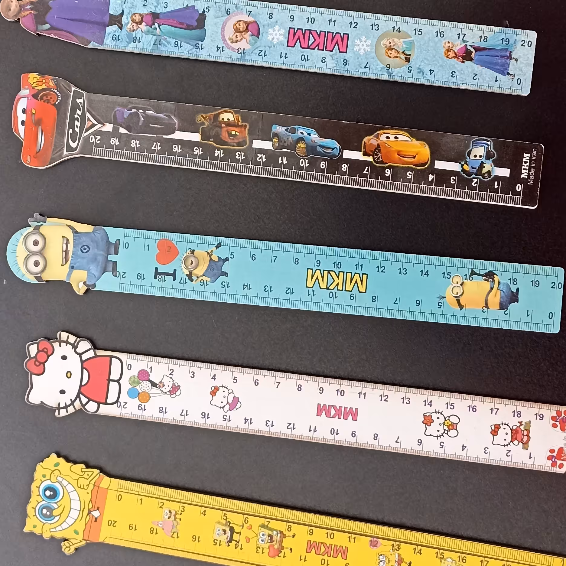 خط کش چوبی 20 سانتی طرح کارتونی