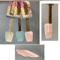 قاشق سیلیکون دسته چوبی