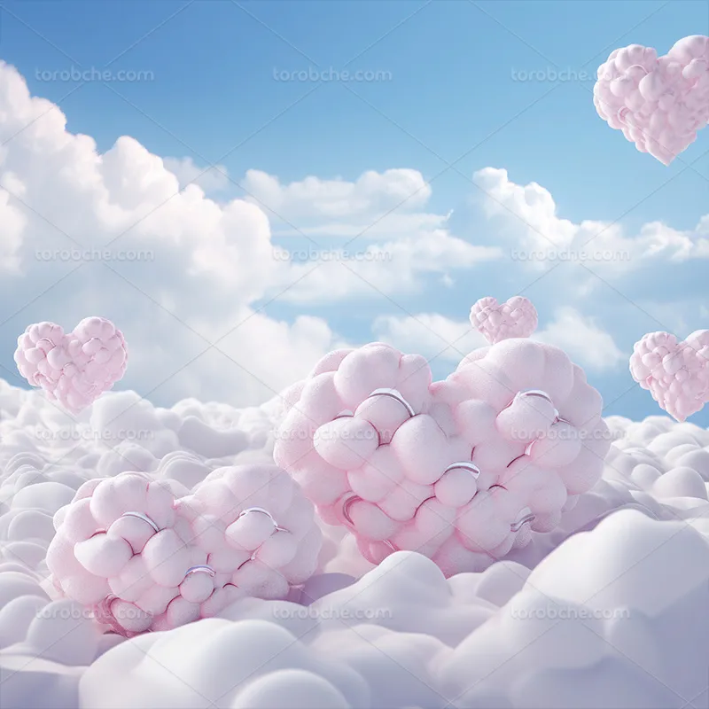 بک دراپ عکاسی با قلب های صورتی | گرافیک با طعم تربچه