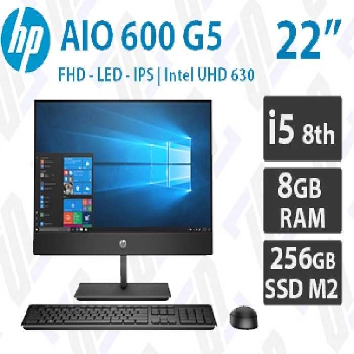 آل این وان HP ProONE 600 G4 با i5 8500T / 8GB RAM / 256GB SSD M2 (نو با کارتون)