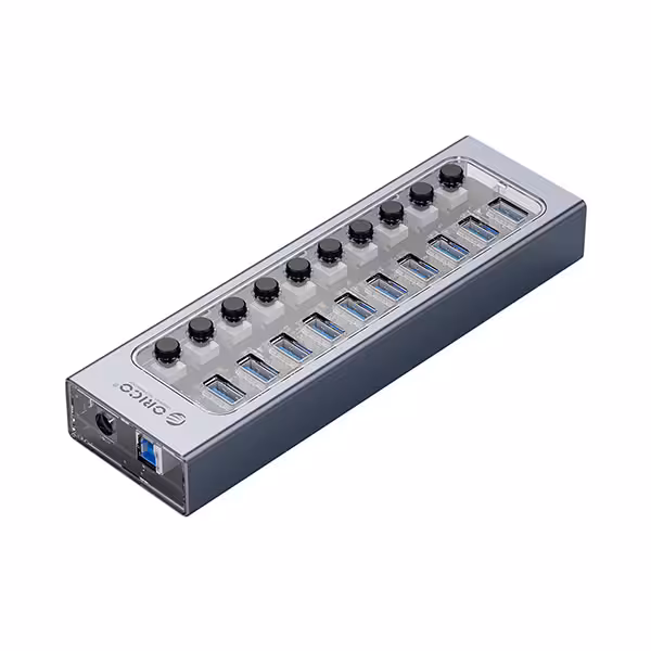 هاب 10 پورت USB 3.0 اوریکو مدل AT2U3-10AB - پردیس پازار