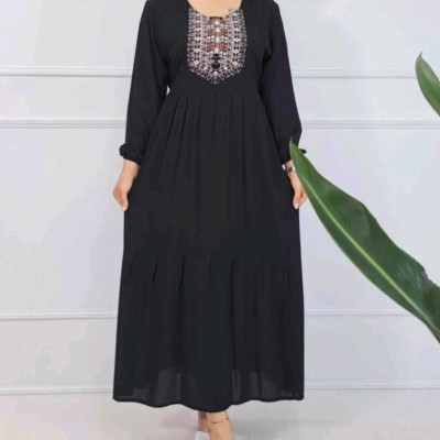 پیراهن ساحلی زنانه تمام نخ شسته شده مدل ساحلی تارا
