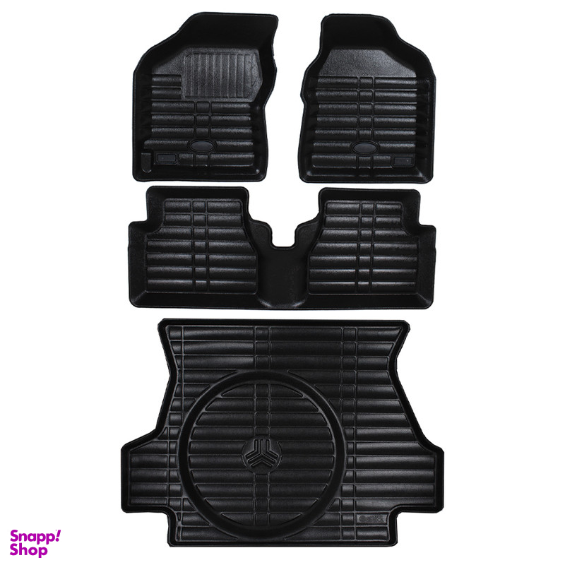 کفپوش سه بعدی خودرو بابل کارپت مدل سوپر مناسب برای ساینا S به همراه کفپوش صندوق خودرو