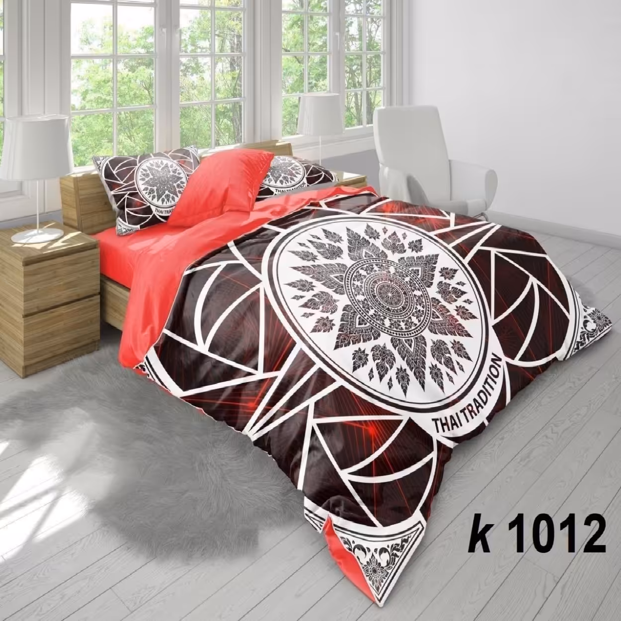 سرویس روتختی ترک إو turkev کد K-1012 دونفره 6 تکه