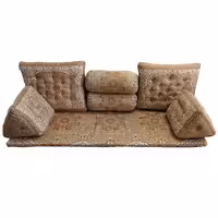 ست 7 تکه پشتی ترمه مدل شاه نشین - کد 