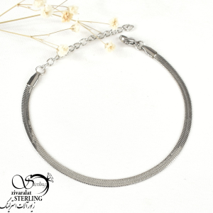 دستبند ماری نقره ای برند استیل کد 8000