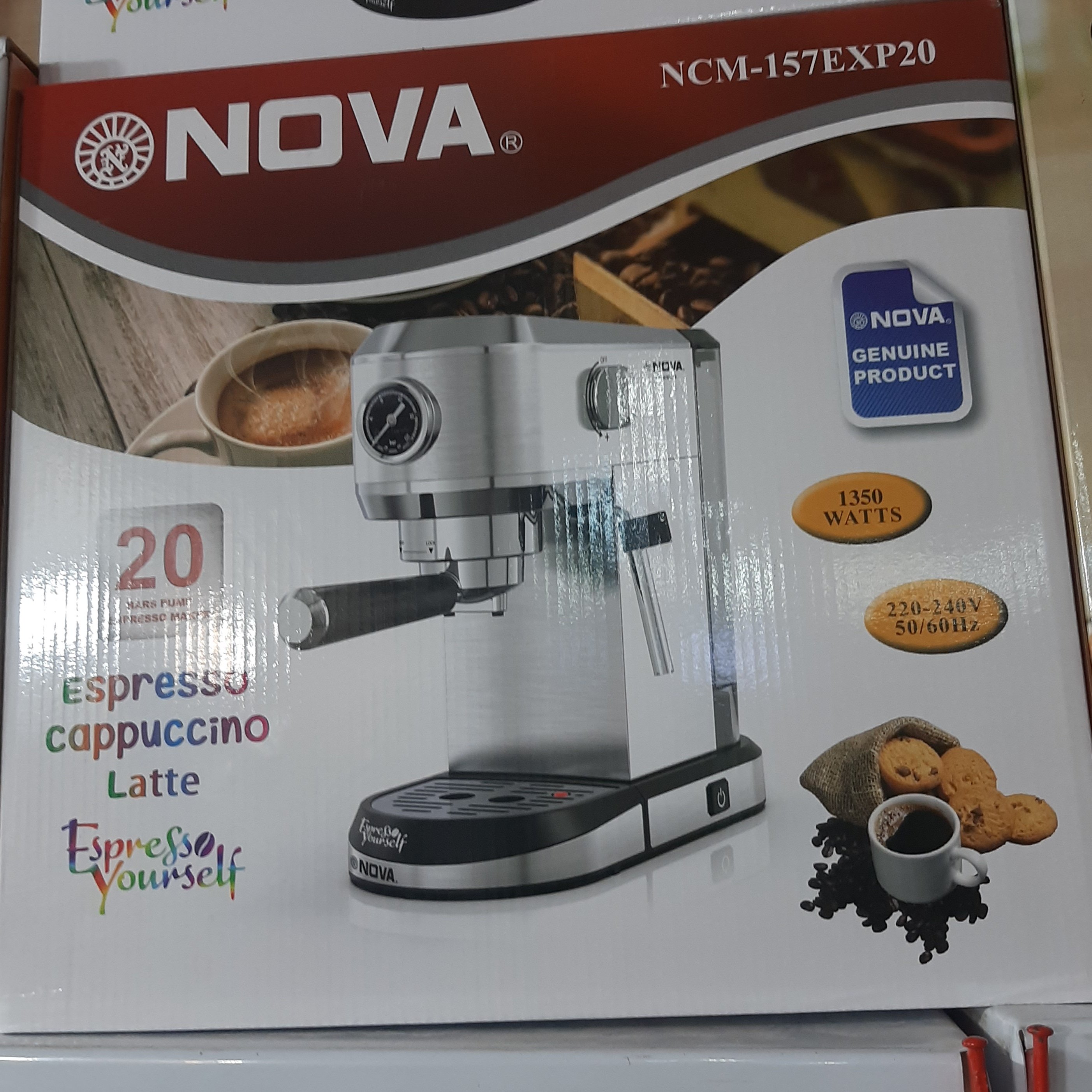 اسپرسوساز نوا 157-اصلی- با گارانتی 18 ماهه آریاکیش-کیفیت اصلی-بیست بار-اسپر سو