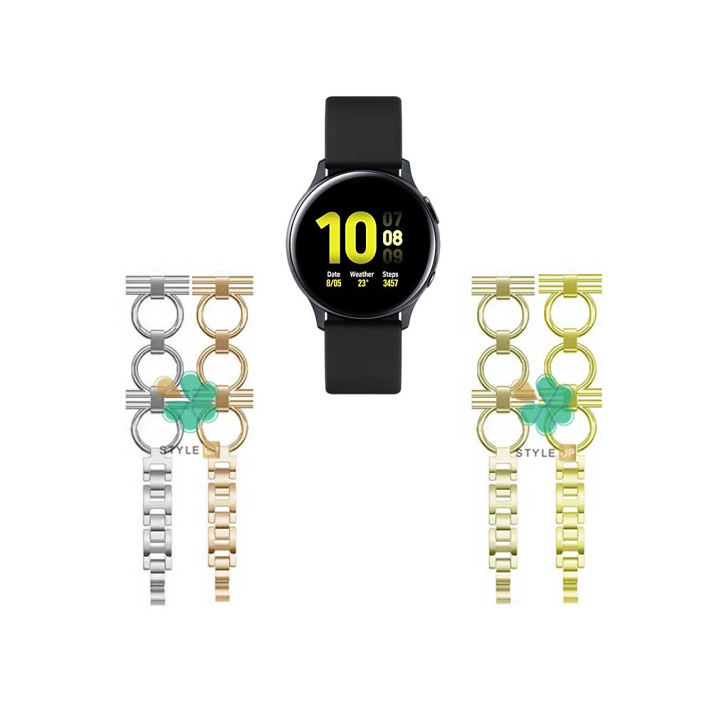 بند ساعت فلزی Vintage مناسب سامسونگ Galaxy Watch Active 2