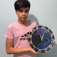 ساعت رزینی کهکشان 