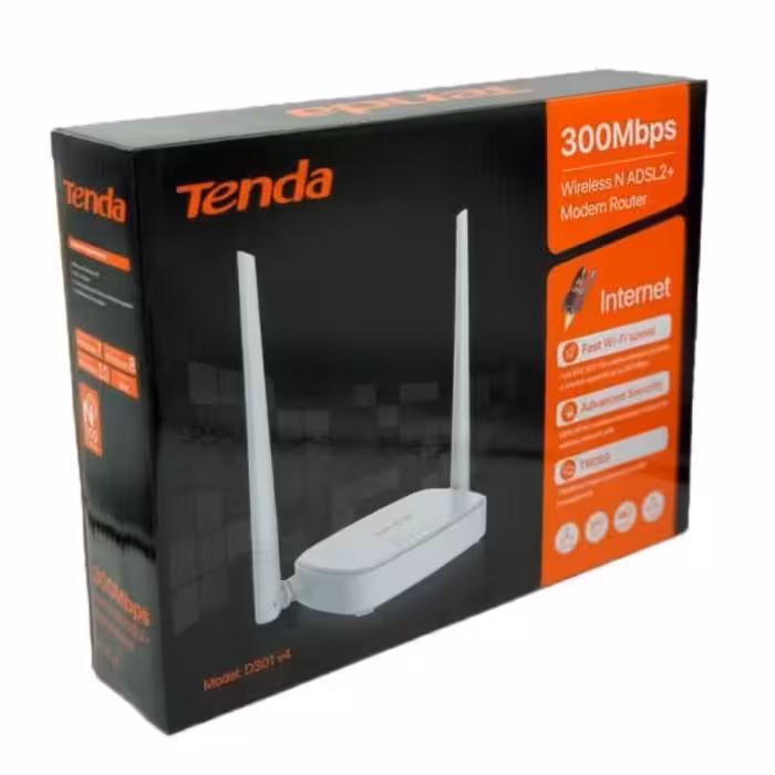 مودم  روتر ADSL بی سیم تندا مدل D301-V4