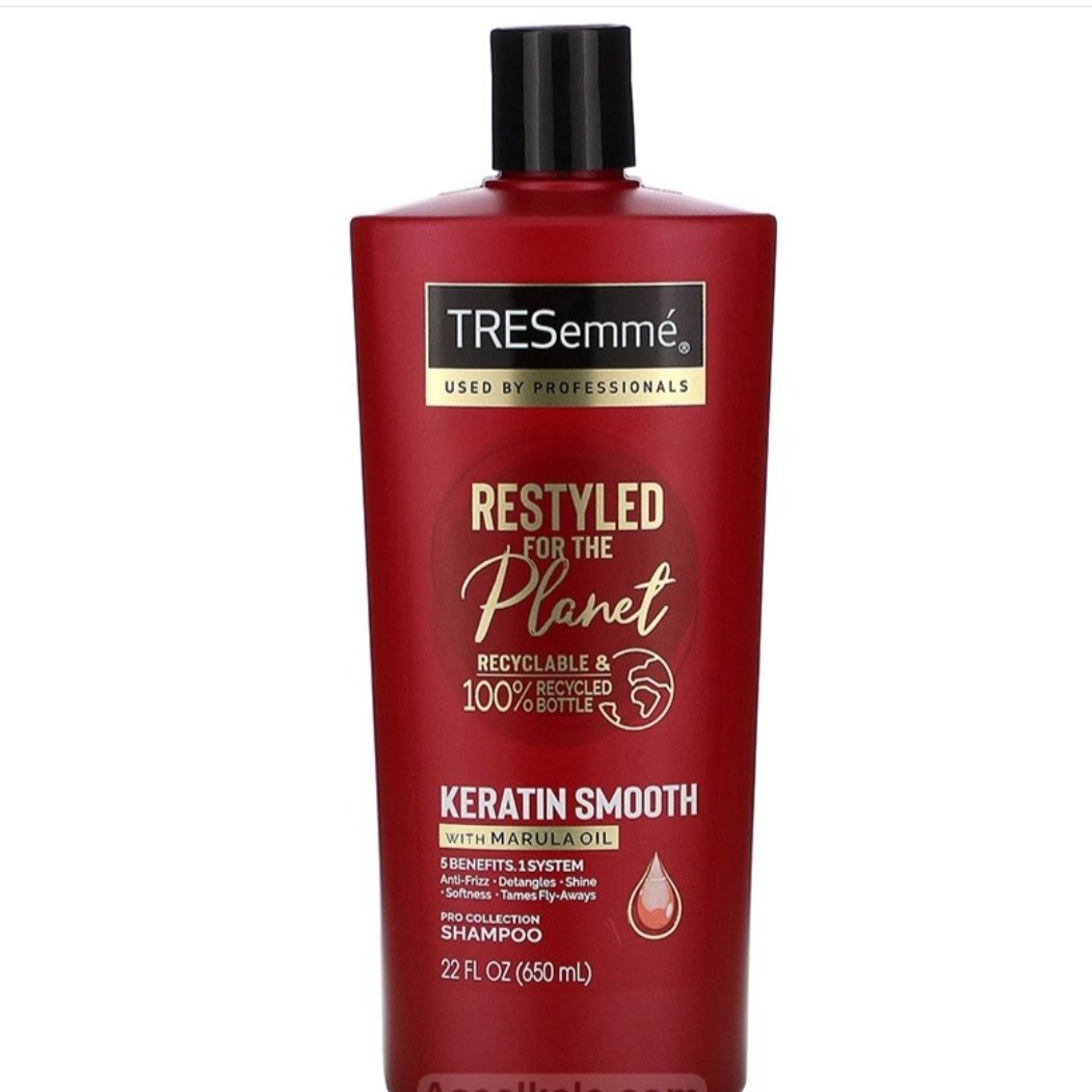 شامپو مو ترزمی امریکایی 650 میل مدل Keratin smooth color with Moroccan oil حجم 650 میلی لیتر