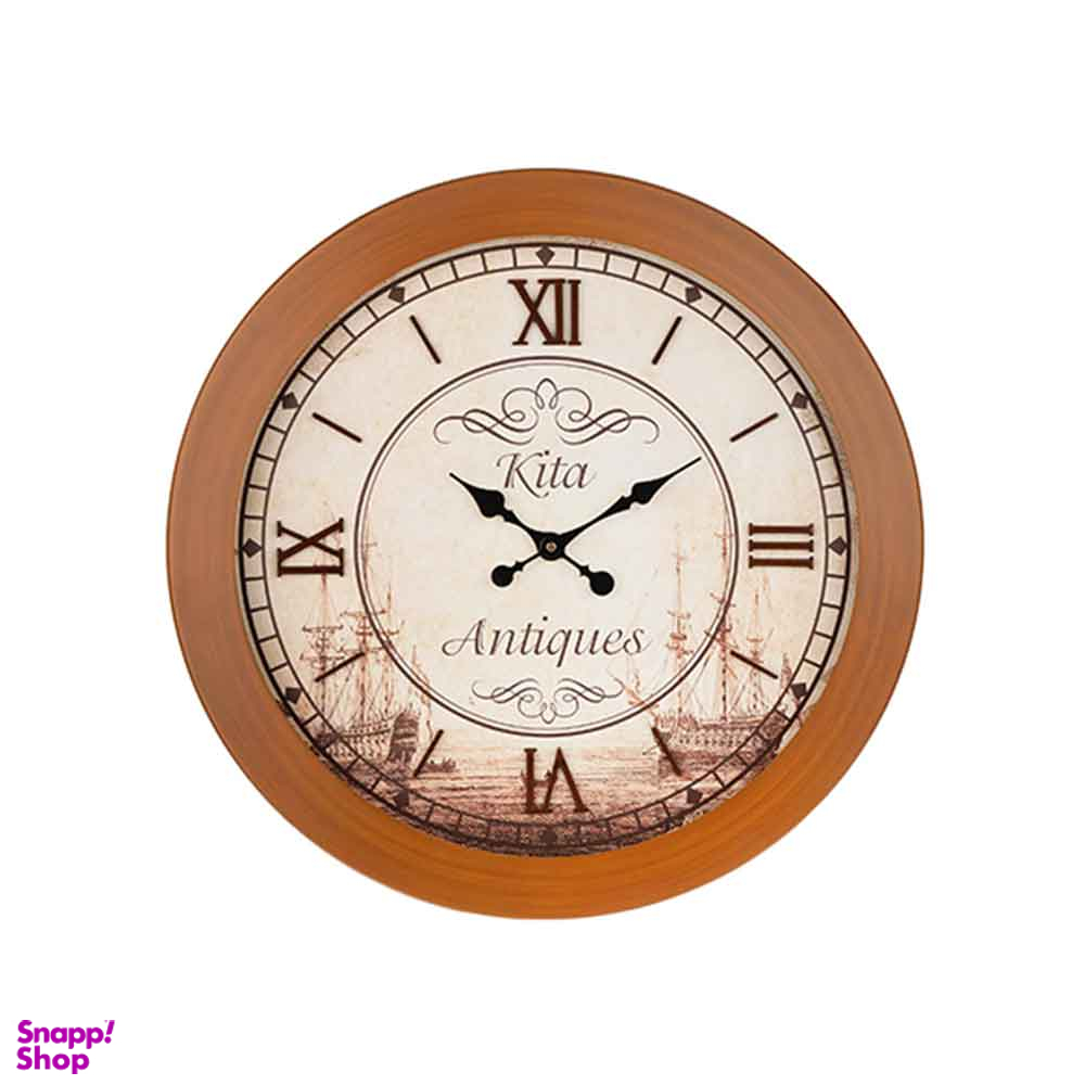 ساعت دیواری چوبی هم آدیس مدل کیتا آنتیک کد CKA 705