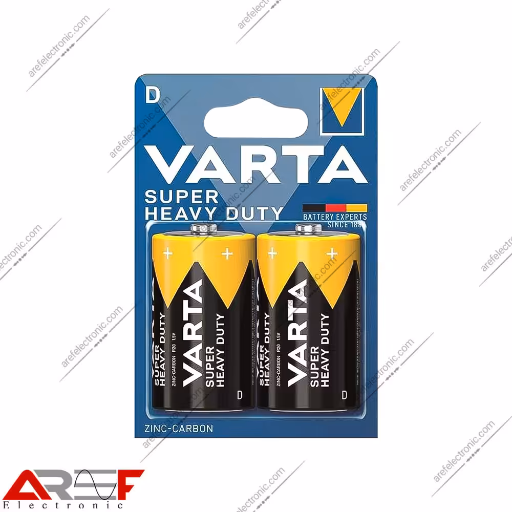 باتری سایز D وارتا معمولی مدل Super Heavy Duty - فروشگاه عارف الکترونیک