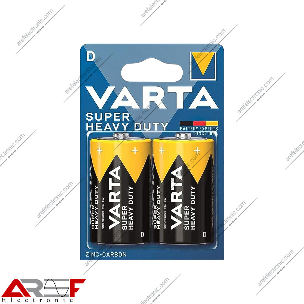 باتری سایز D وارتا معمولی مدل Super Heavy Duty - فروشگاه عارف الکترونیک