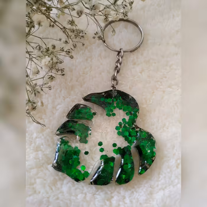 جاکلیدی رزینی مدل leaf کد 01