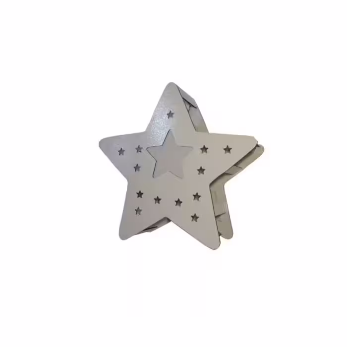 چراغ خواب چوبی طرح ستاره