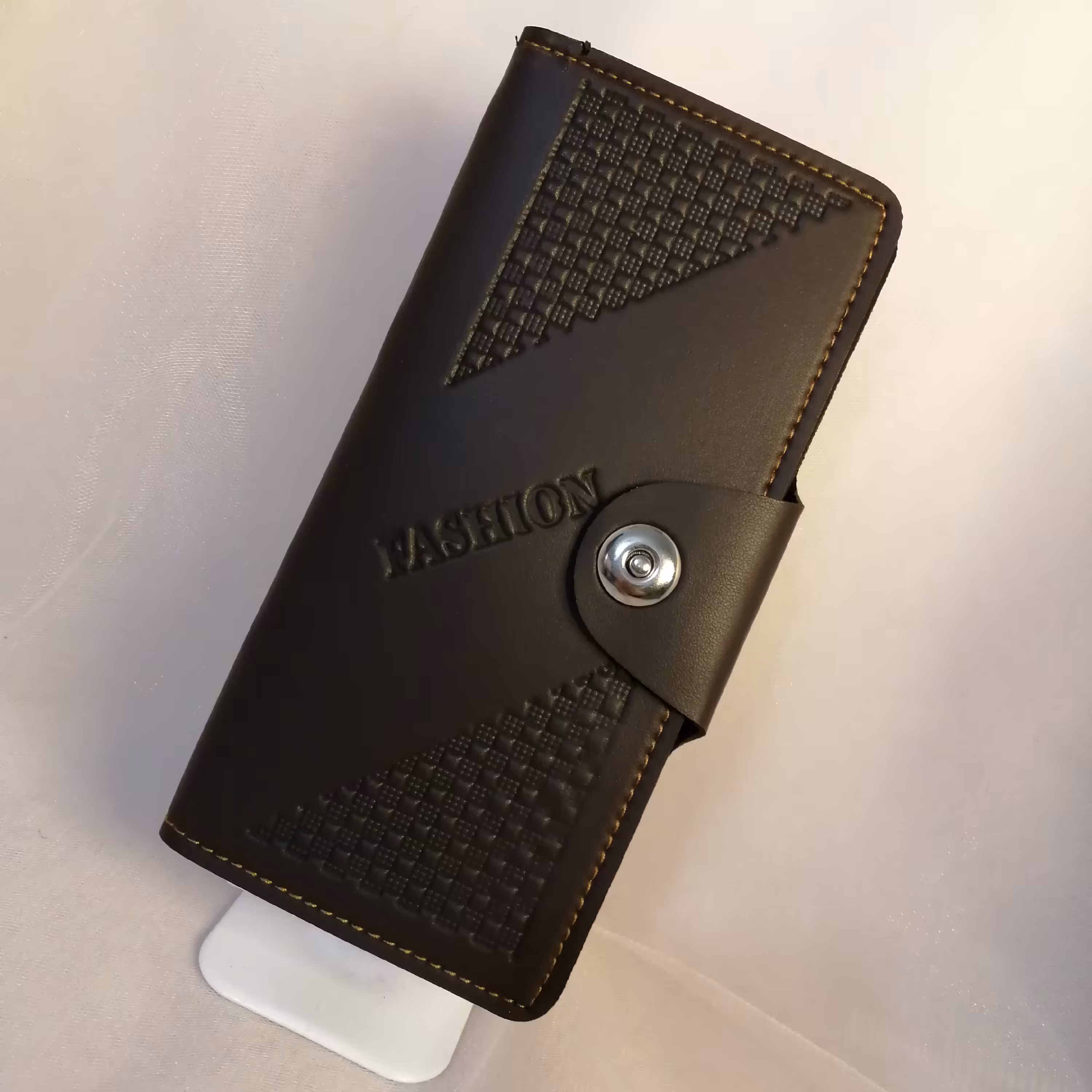 کیف پول مردانه مگنتی قهوه ای سوخته