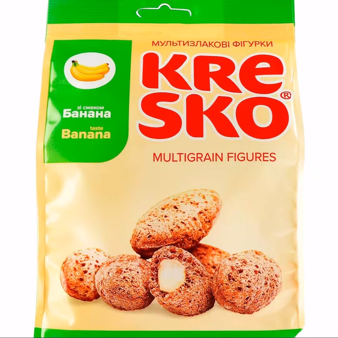 فیگورهای چند کوکی با طعم موز 170 گرم Kresko