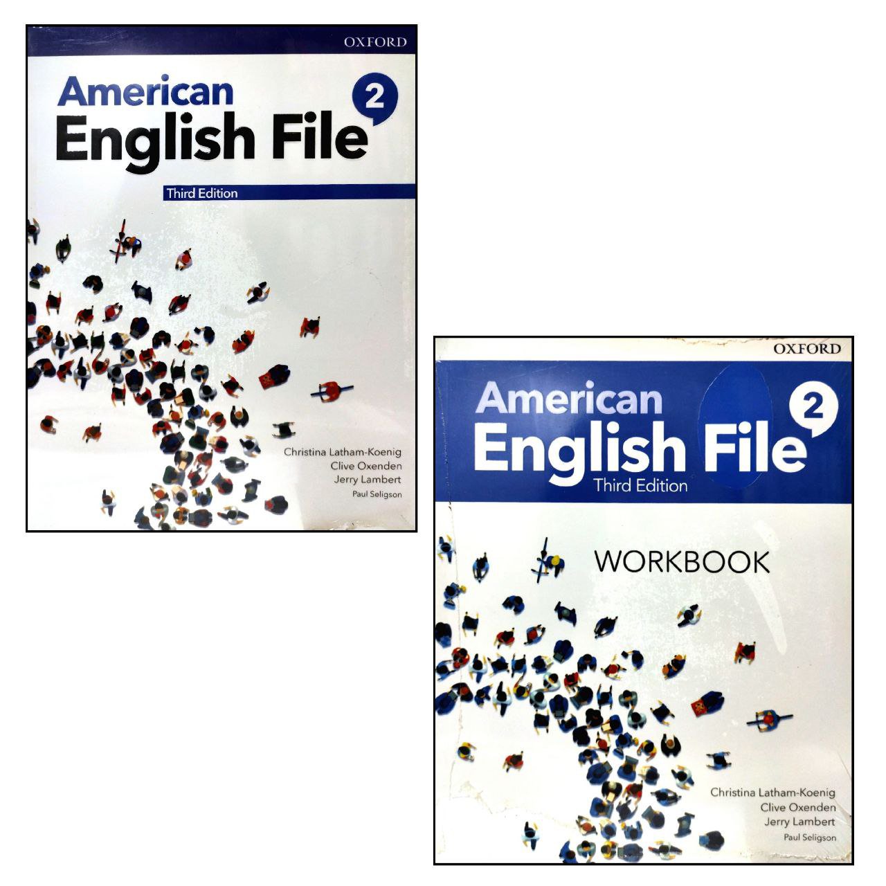 کتاب OXFORD American English file 2 3th edition +work book + DVD