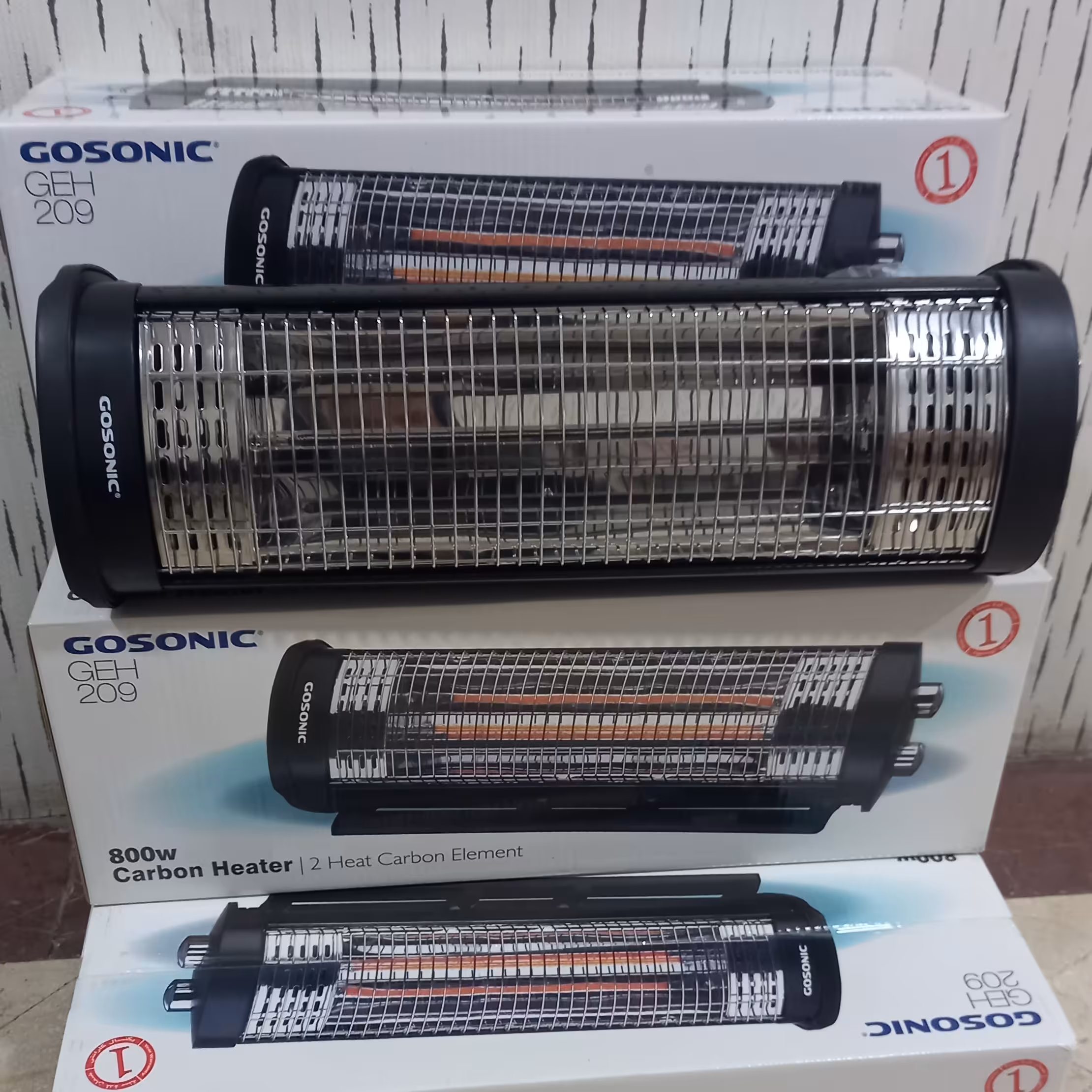 بخاری برقی گاسونیک (کربن المنت)فوق کم مصرف پرقدرت.800w.تنظیم دما.سه حالته..