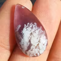 نگین شجر شکوفه با شجر های واضح و زمینه سوسنی تراش فانتزی بسیار زیبا و خوش رنگ کد 9480