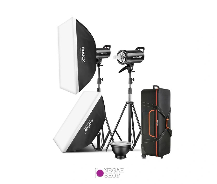 کیت دو شاخه فلاش گودکس Godox SK-400 II با قدرت 400 ژول