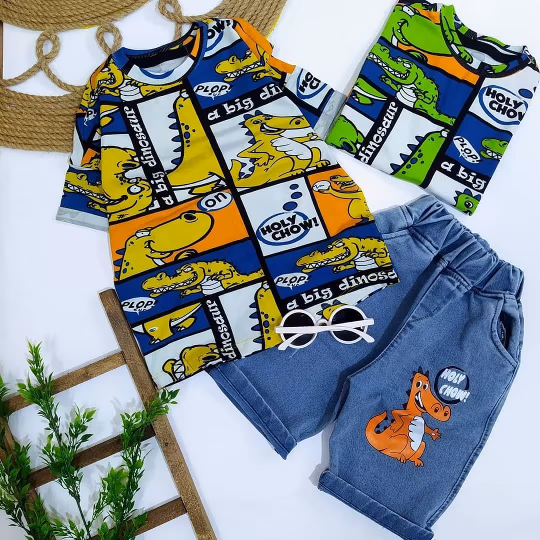 تیشرت شلوارک دایناسور
